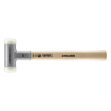 Halder SuperCraft Dead Blow Mallet 3366.040 - Non-Rebounding Mallet, Hard Nylon Inserts, Hickory Wood Handle with Overstrike Pro