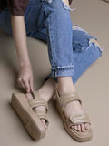 Shoetopia Smart Casual Beige Sporty Sandals For Women & Girls /Eu38,Beige,5,B0FF3FL5FC