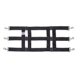 Dura-Tech Nylon Web Stall Guard | Color Black | Adjustable & Durable | Allows Horse Interaction | Easy Installation