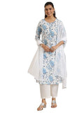 Libas Women'S Pure Cotton Kurta Sets (99312_White_S)