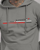 ADRO Hoodies for Men 320 GSM Soft Cotton Hoodie Fabric Long Lasting Printed Hoodie for Winter | Mens Hoodies | Sweatshirt for Men|H24-RAC-SG-2XL Steel Grey,Steel Grey