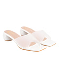 Shoetopia Girls Micro White Heeled Sandal - 3 Uk (Girls-Micro-White),White,3,B0CQK4D9GN