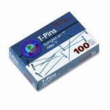 Gem TPins, Steel, 1 1/2, 100/Box [Set of 4]