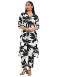 Libas Women'S Crepe Printed Co-Ords (400404_White_Xxl)