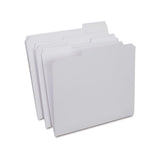 Staples File Folders, Reinforced Tabs, Letter Size, White 100/Box (508986)