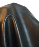 Black Soft Faux Vegan PU {Peta Approved Vegan} Leather by The Yard 20 Yard roll Synthetic Pleather 0.8 mm Nappa Yards (720 inch 