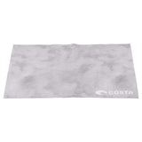 Costa Del Mar Costa 5x7 Recycled Microfiber Cleaning Cloth, Gray