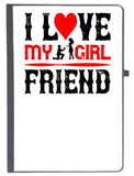 Udnag Ruled Notebook Diary Girlfriend | I Love My Girl Friend Copy, [A5 80Pages 80Gsm]