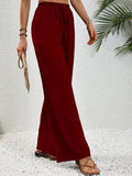 Toplot Trouser For Women || Casual Pants For Women || Loose Fit High-Waist Korean Pants || (Regular Fit | Polyester) (Women-Trouser-5229-Maroon-36),Maroon,36,B0DV5K8P37