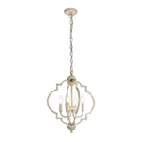 Living District Indoor Modern Home Decorative Bright Ceiling Sandara 4 Lights Pendant In Weathered Dove