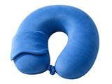 Divcoll Memory Foam Travel Neck Pillow, Blue