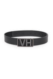 Men Black Solid Formal Belt