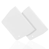 DLUGOPIS Adhesive Spreader Notched Glue Spreader - Plastic Trowel 3/16 Inch Tooth for Hardwood Flooring and Epoxy (2)