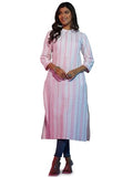 Libas Women'S Cotton Ethnic Motifs Straight Kurta (37239_White