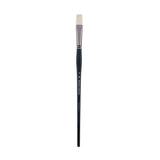Creative Mark Imperial Professional Chungking Hog Bristle Brush Flat # 10, Handmade Long Handle Oil Paint Brushes for Artists,