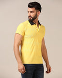 Toplot Men'S Regular Fit Polo T-Shirt (Zigzag-Polo-5176-Yellow-Xl),Yellow,,B0CY5HQV3K