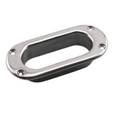 MarineNow Marine Hawse Pipe - 316 Stainless Steel Boat Deck Fitting, 3-3/4 x 1-1/2 - Heavy-Duty Corrosion-Resistant Oval Hawse H