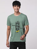 Adro Men'S Graphic Printed 100% Cotton T-Shirt - Regular Fit, Printed T-Shirts For Men (Rn24-Ftr-Pt_Pista_2Xl)
