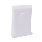 Ysmile Small White Plastic Shopping Bag with Handle, 100 ct, 5.9x7.8