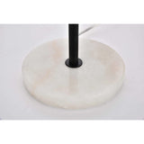 Living District Eclipse 2-Light Metal & Glass Table Lamp In Chrome/Frosted White
