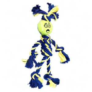 PetSport Twisted Chews Extremely Durable Rope Tug Dog Toys Great for Heavy Chewers and Teething Puppies (Mini Braided Rope Rasta