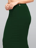 Lyra Lycra Saree Shapewear Petticoat For Womens Sarees Bottle Green Bottle Green 2Xl