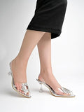 Shoetopia Women'S Mesh Heeled Sandal (6 Uk) /Silver,Silver,2,B0CH4TV4MW