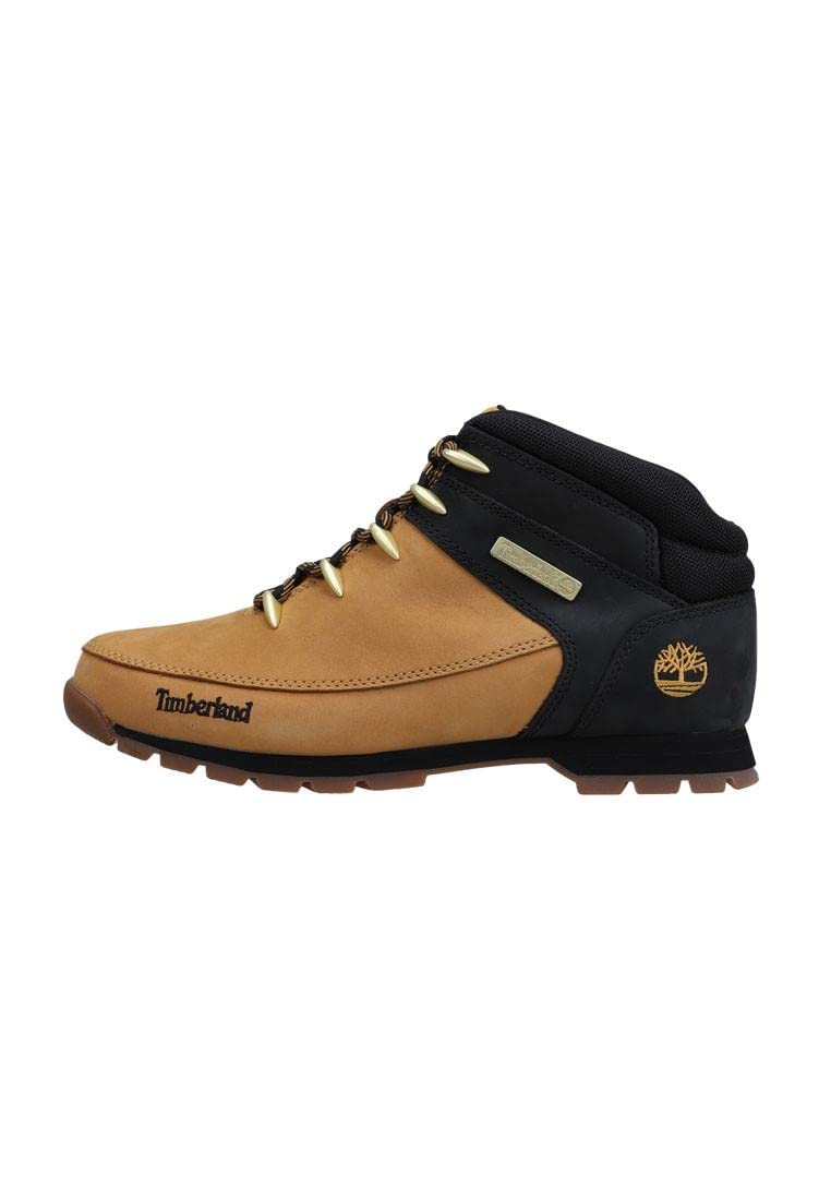 Timberland Men's Ankle Chukka Boots, Yellow Wheat Nubuck W Black, 47.5 EU