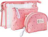 Flywind Toiletry Bag Organiser, Pvc Travel Bag For Toiletries Handbags For Women Cosmetic Makeup Pouch Bag Makeup Case Bag Small