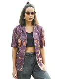 Leriya Fashion Solid Regular Fit Shirt For Women (Lf-W2211_Purple,PurpleApparel,M