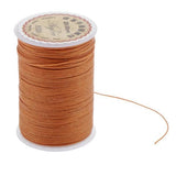 ATORSE 2x0.55mm Leather Sewing Waxed Thread Hand Stitching Repair Cord Light Coffee