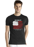 Adro Men'S Usa American Flag Printed Cotton T-Shirts (Rnr-M-Nww-Bl_Black_S)