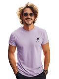 Adro Men'S Solid Regular Fit T-Shirt (Rn24-Stick-Kk-Pu_Purple,PurpleApparel,L