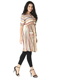 Leriya Fashion One Piece Dress For Women| Midi Dress For Women| Birthday Dress For Women (Small, Cream)