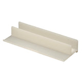 PrimeLine M 6221, 5/8 in. Channels, Plastic Construction Sliding Shower Door Bottom Guide, single pack, White