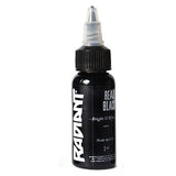 Radiant Colors Real Black Tattoo Ink Authentic in size 1/2oz Half Ounce