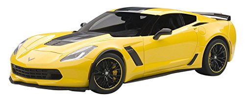 Autoart C7  Model Kit  Chevrolet Corvette Z06 2015C7R Edition  Echelle 1: 18, 71260, Yellow/Black