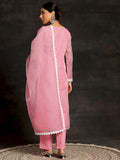 Libas Women'S Cotton Blend Kurta Set (272460R_Pink Pink Xl