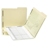 Smead Manufacturing Company Fastener Folder,2Ply Tab,1St And 3Rd Pos,Lgl.,50/Bx,Manila(Pack Of 1)