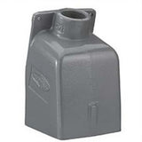 Hubbell Wiring Systems BB201W Cast Aluminum Back Box for Inlets and Receptacles, 3/4 NPT Hub, Grey