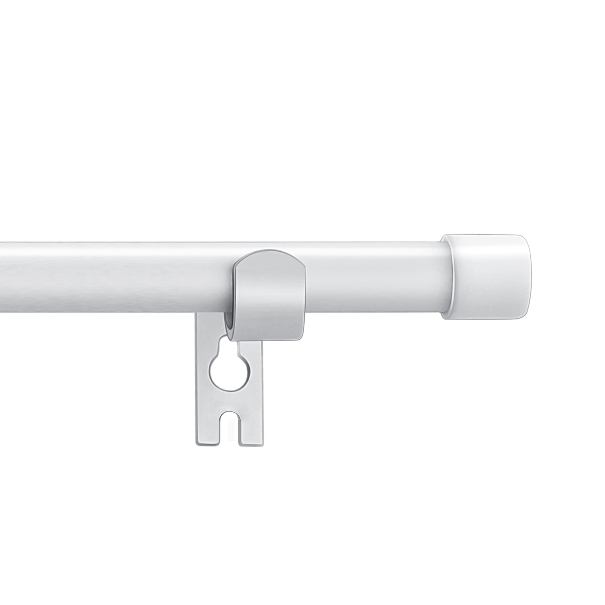 Alskarhem White Curtain Rods for Windows 30 to 116 Inch,5/8 Inch Small Curtain Rod Set With Brackets