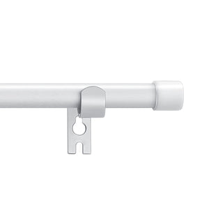 Alskarhem White Curtain Rods for Windows 30 to 116 Inch,5/8 Inch Small Curtain Rod Set With Brackets