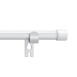 Alskarhem White Curtain Rods for Windows 30 to 116 Inch,5/8 Inch Small Curtain Rod Set With Brackets