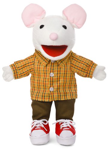 14 Mouse w/Sneakers, Animal Hand Puppet