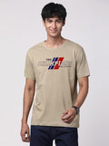 Adro Men'S Graphic Printed 100% Cotton T-Shirt - Regular Fit, Printed T-Shirts For Men (Rn24-Cmp-Be_Beige_M)
