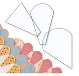 Ice Cream Cone Border Templates Set of 3