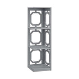 Convenience Concepts Omega 3 Tier Corner Bookcase, Gray