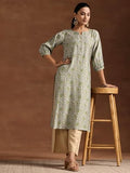 Libas Women'S Silk Regular Kurta (29220_Green Green 2Xl