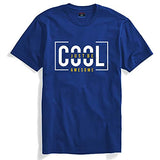 Adro Just Be Cool Design Printed T-Shirts For Men & Women (Rnr-S35-Jba-Rb_Royal Blue_L)