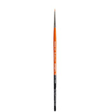 KINGART Premium Radiant 6650-5/0 Spotter Series Artist Brush, Synthetic Taklon Hair, Short Handle, for Acrylic, Oil and Watercol